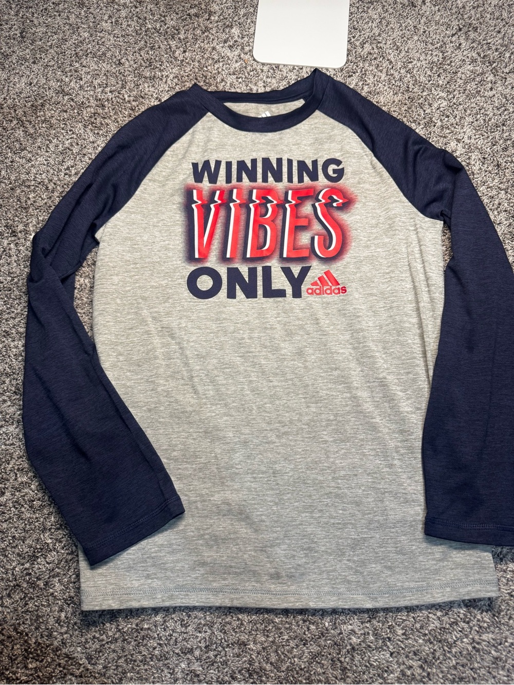 boys ADIDAS long sleeve tee